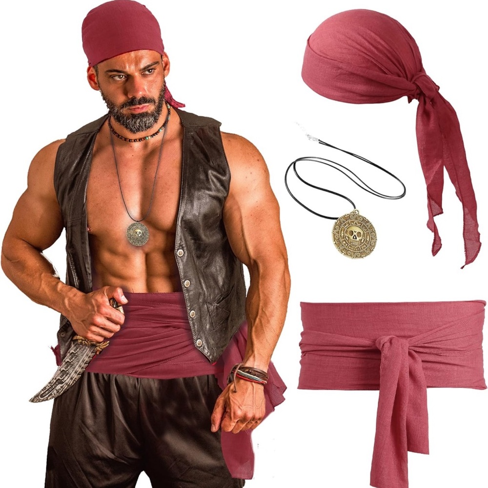 Pirate Bandana & Ancient Necklace